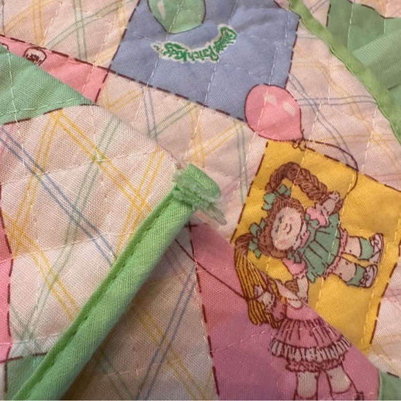 VINTAGE 1983 ORIGINAL CABBAGE PATCH KIDS QUILTED SLEEPING BAG COLECO Lot of 2 - Picture 7 of 11